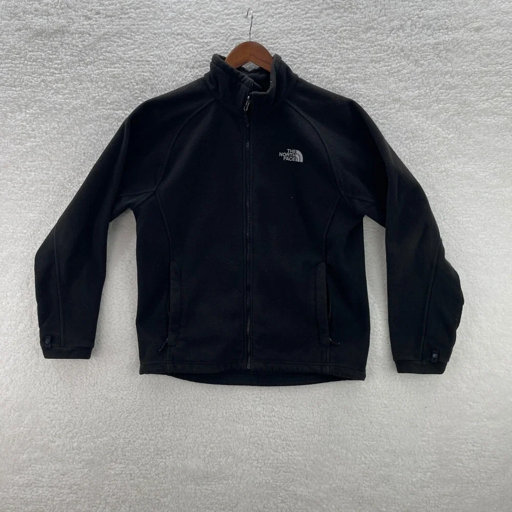 The North Face Jacket Mens Medium Black Fleece Full Zip Outdoor Gorpcore Hike
